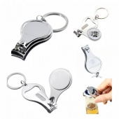 Multifunctional nail clippers keychain