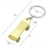 Metal Mini Finger Skateboard Key Chain