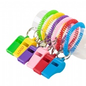 Plastic Whistles with Stretchable Coil