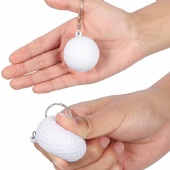 PU Foam Release Ball Stress Reliever Baseball Key Chain