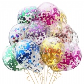 Transparent Latex Sequins Balloons