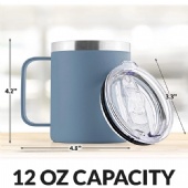 12oz Stainless Steel Vacuum Coffee Mug