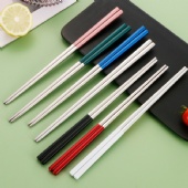 Multicolor Reusable Metal Chopsticks