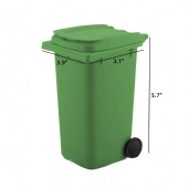 Mini Desk Trash Can with Lid Pen Holder