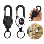 Carabiner Badge Reel Retractable Clip Keychain