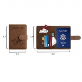 PU Passport Cover Wallet